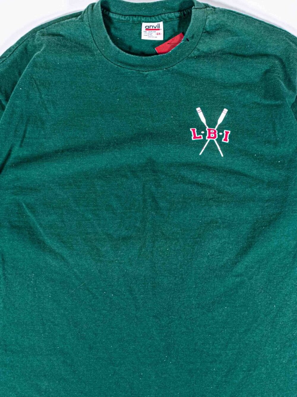 Vintage 90s LBI Long Beach Island Rowing T-Shirt 2XL Oars Preppy Coastal Shore